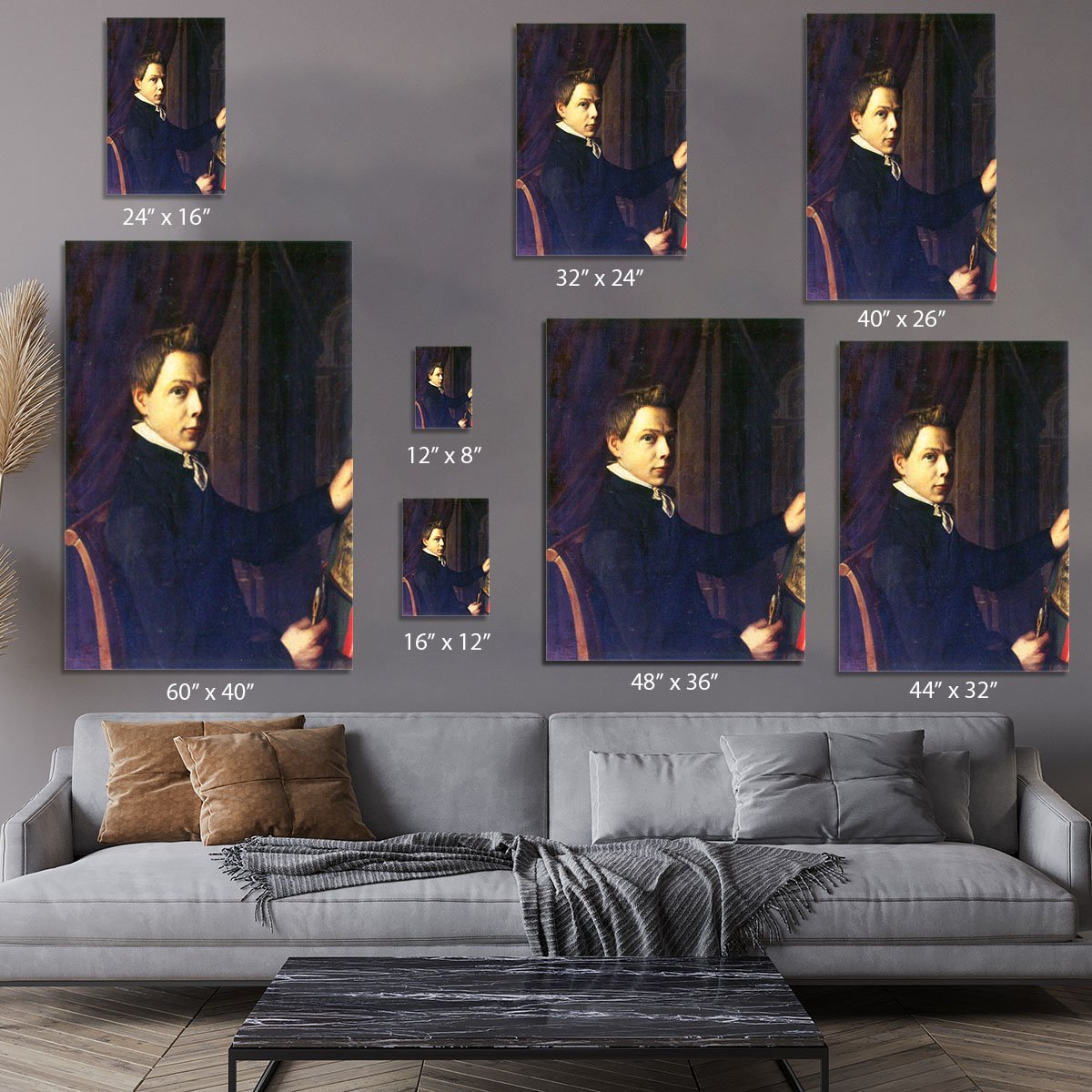 Portrait of Lourens Alma Tadema by Alma Tadema Canvas Print or Poster