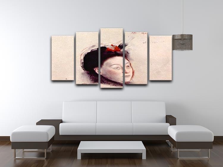Portrait of Madame Lisle by Degas 5 Split Panel Canvas - Canvas Art Rocks - 3