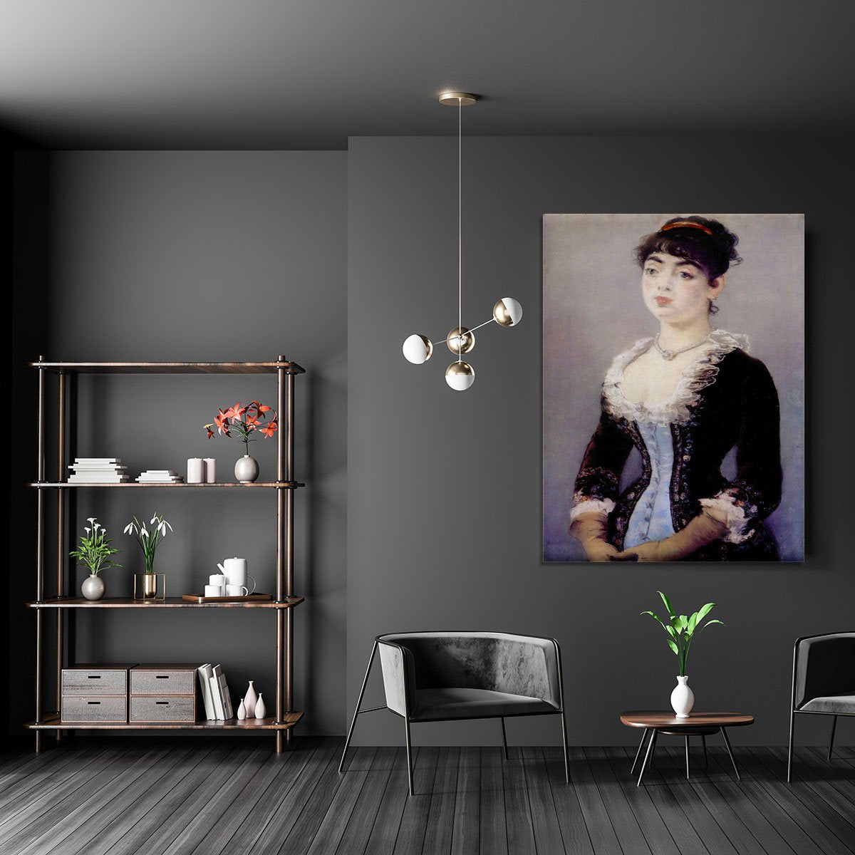 Portrait of Madame Michel LCvy by Manet Canvas Print or Poster