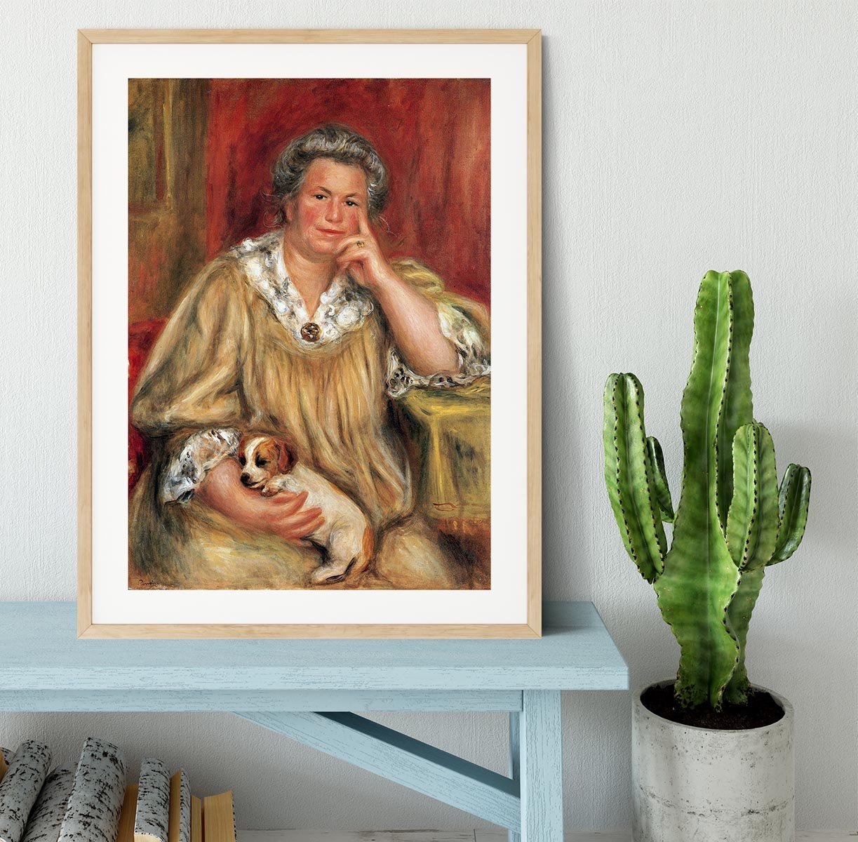 Portrait of Madame Renoir with Bob by Renoir Framed Print - Canvas Art Rocks - 3