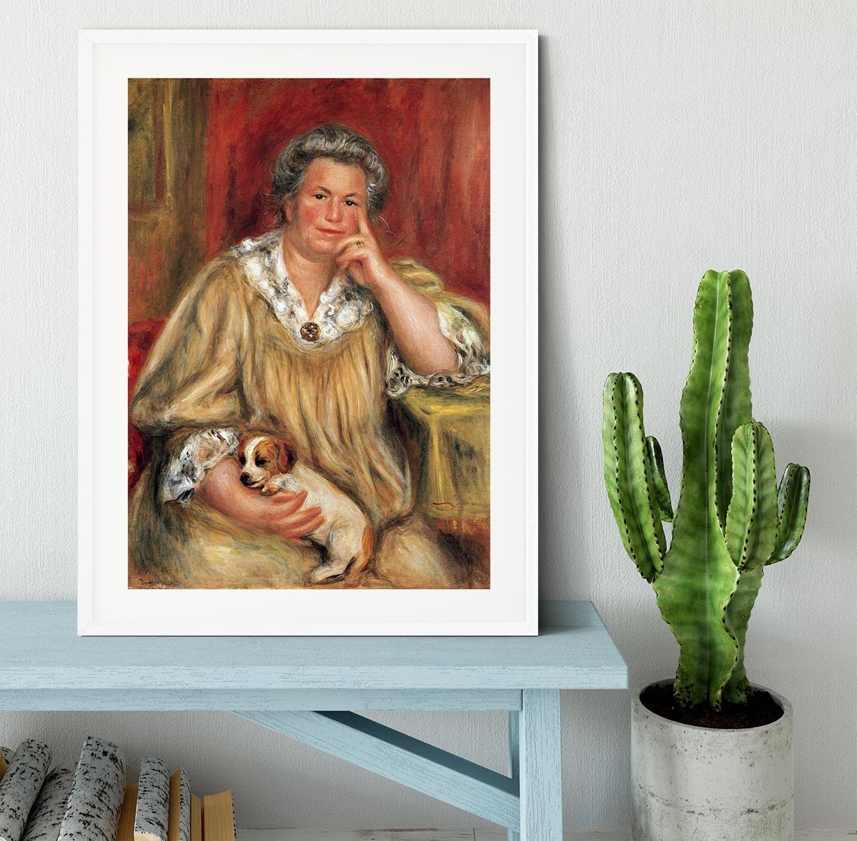 Portrait of Madame Renoir with Bob by Renoir Framed Print - Canvas Art Rocks - 5