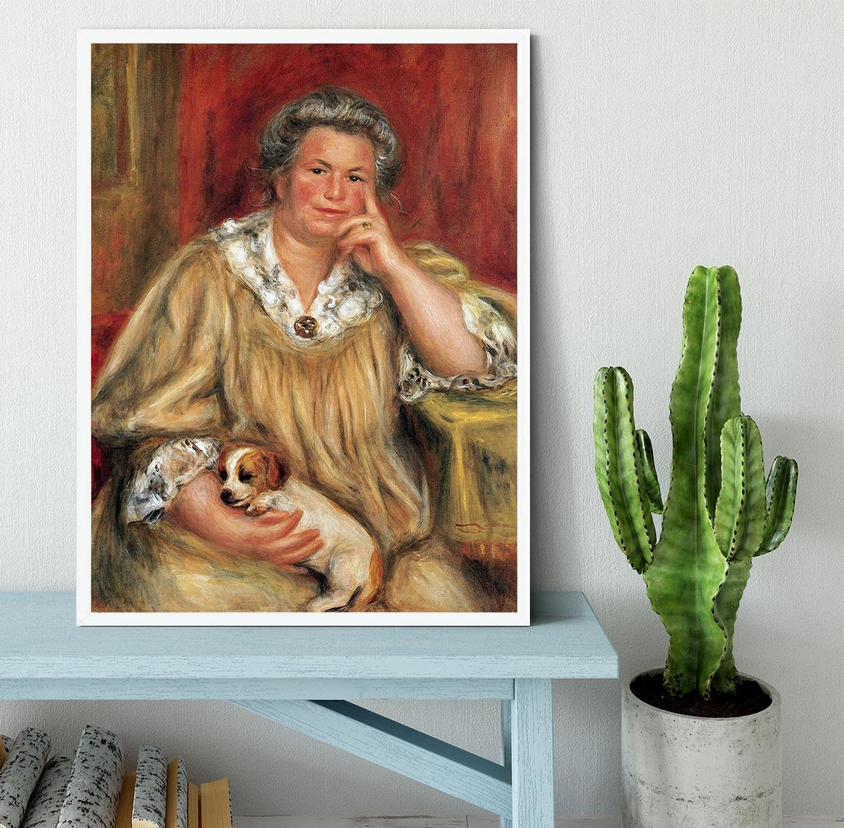 Portrait of Madame Renoir with Bob by Renoir Framed Print - Canvas Art Rocks -6