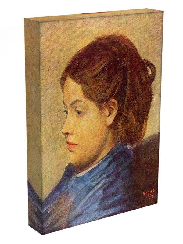 Portrait of Mademoiselle Dobigny by Degas Canvas Print or Poster - Canvas Art Rocks - 3