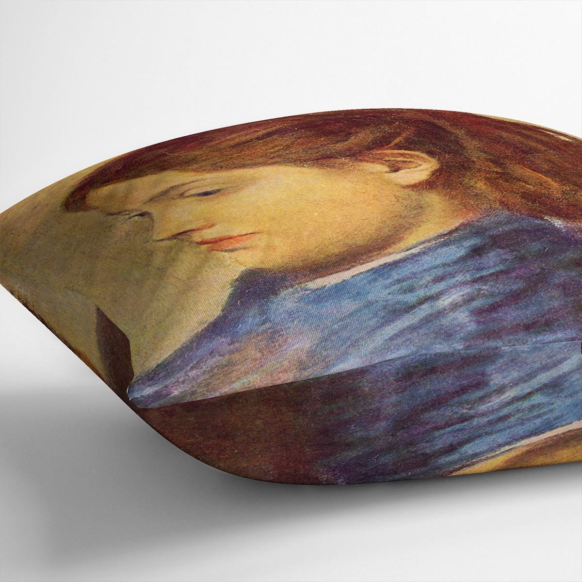 Portrait of Mademoiselle Dobigny by Degas Cushion