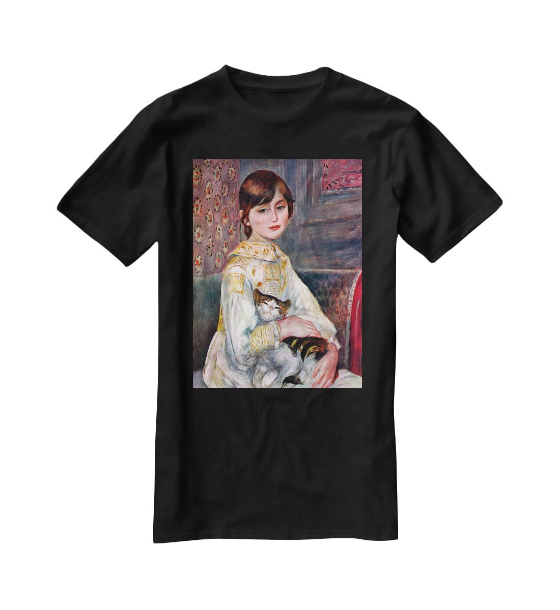 Portrait of Mademoiselle Julie Manet by Renoir T-Shirt - Canvas Art Rocks - 1