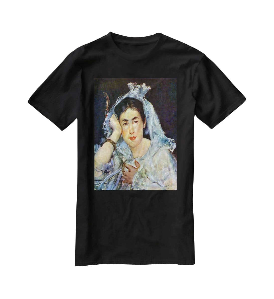 Portrait of Marguerite de Conflans by Manet T-Shirt - Canvas Art Rocks - 1