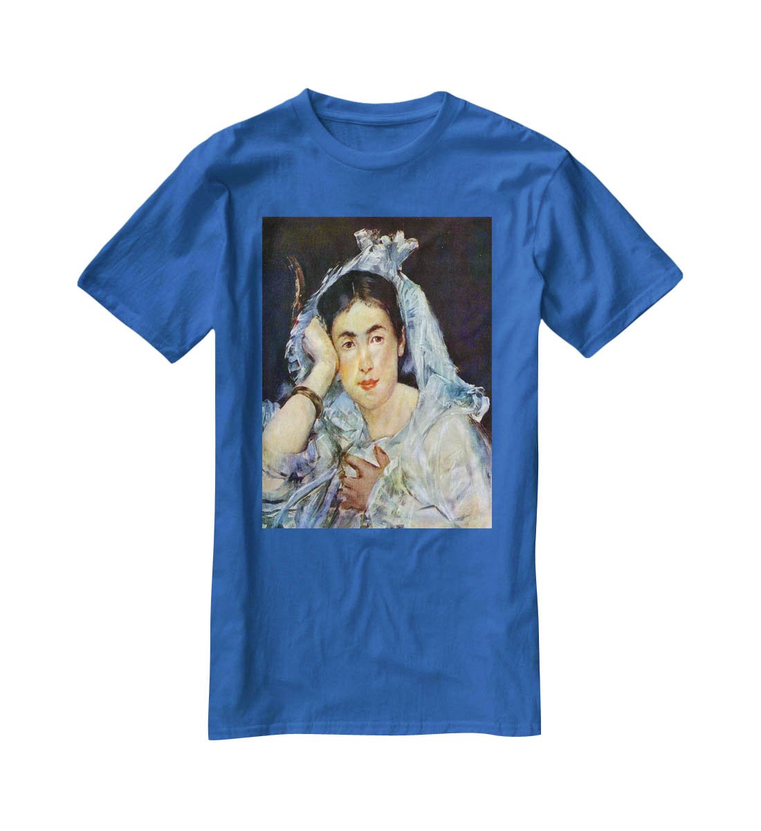 Portrait of Marguerite de Conflans by Manet T-Shirt - Canvas Art Rocks - 2