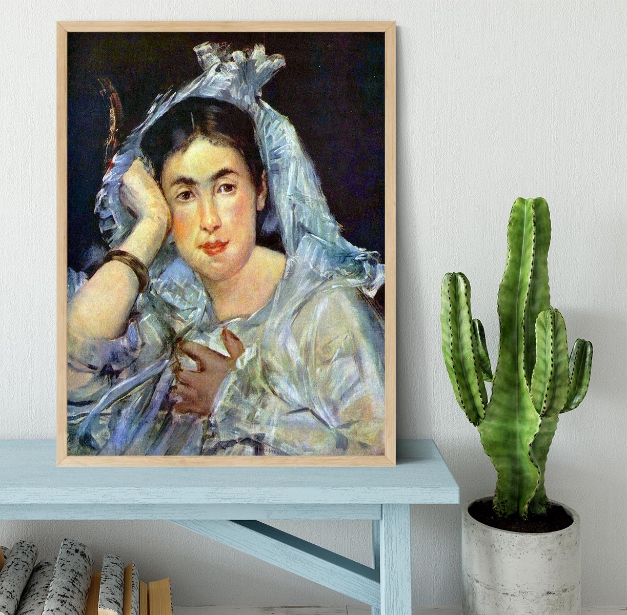 Portrait of Marguerite de Conflans by Manet Framed Print - Canvas Art Rocks - 4