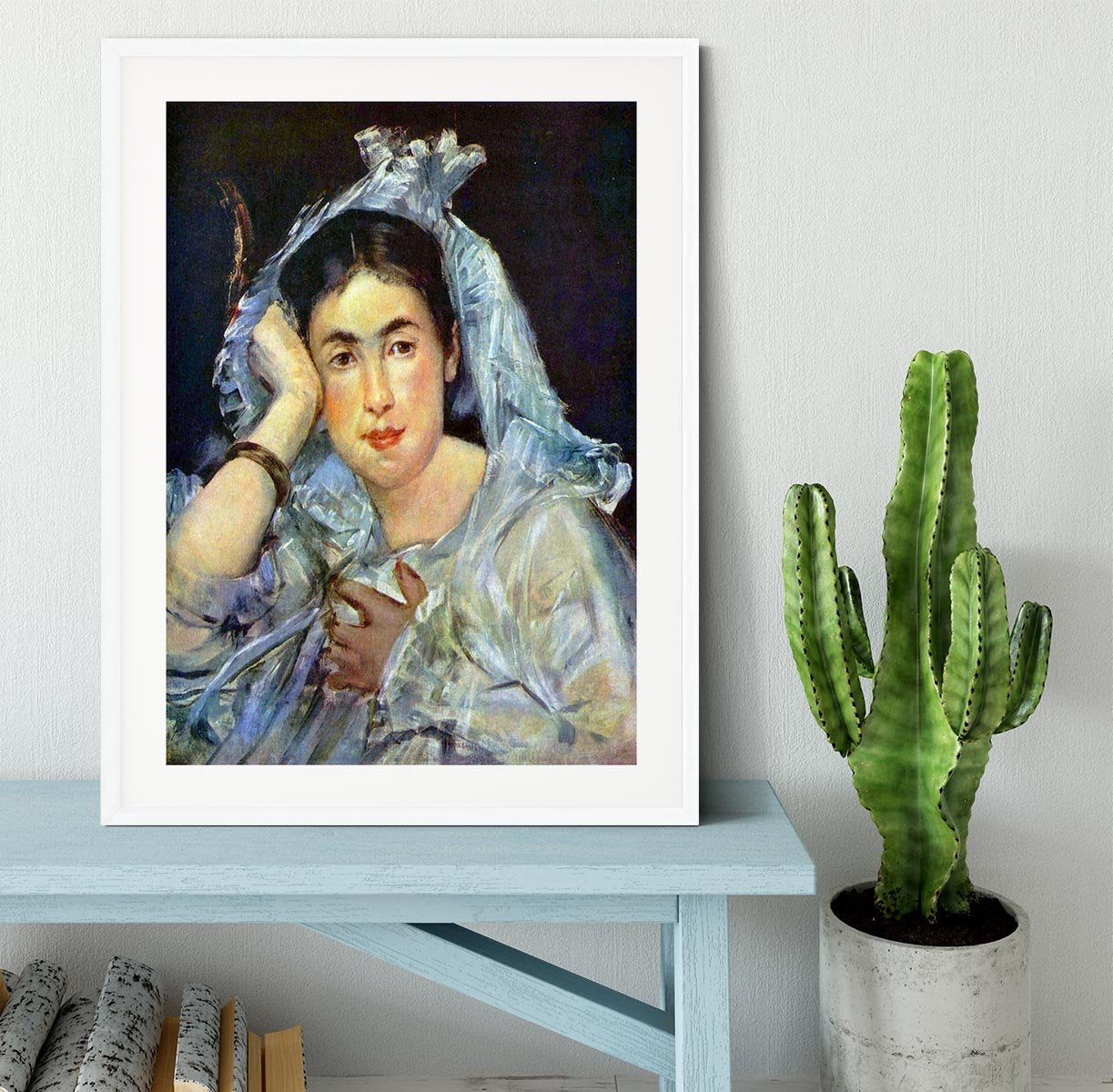 Portrait of Marguerite de Conflans by Manet Framed Print - Canvas Art Rocks - 5