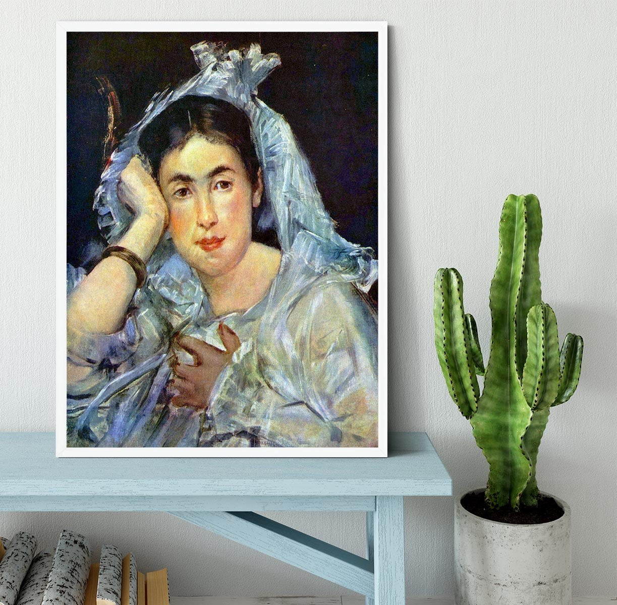 Portrait of Marguerite de Conflans by Manet Framed Print - Canvas Art Rocks -6