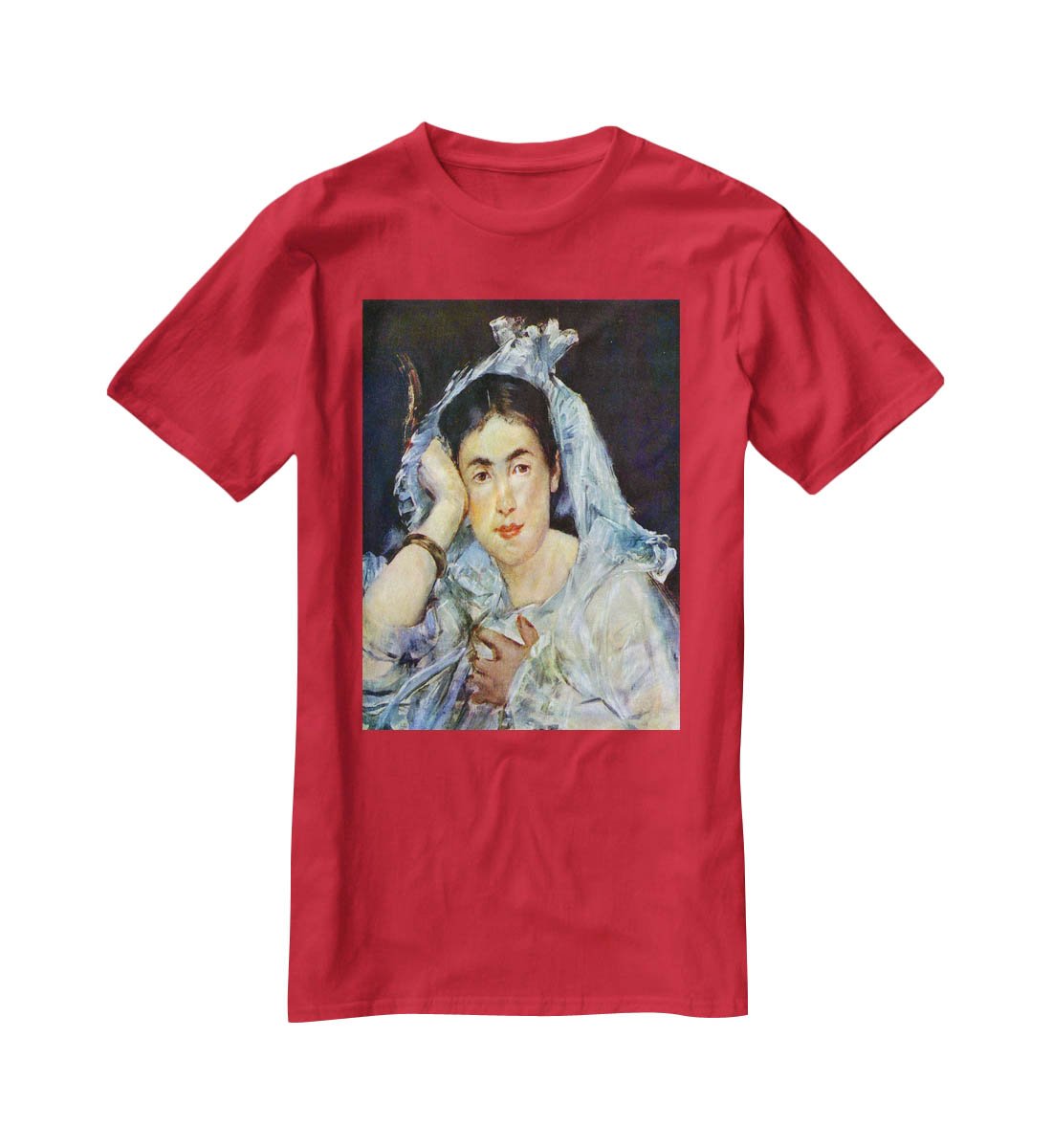 Portrait of Marguerite de Conflans by Manet T-Shirt - Canvas Art Rocks - 4
