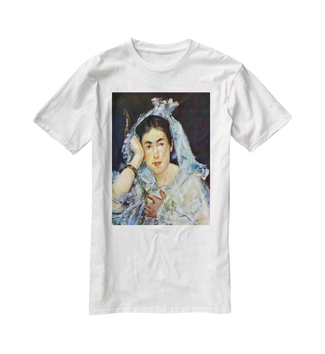 Portrait of Marguerite de Conflans by Manet T-Shirt - Canvas Art Rocks - 5
