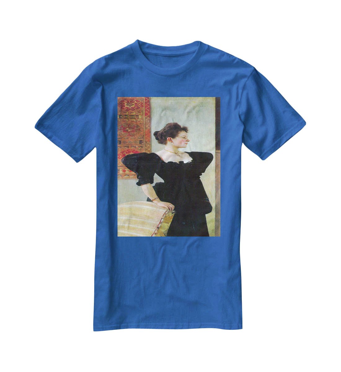 Portrait of Marie Breunig by Klimt T-Shirt - Canvas Art Rocks - 2