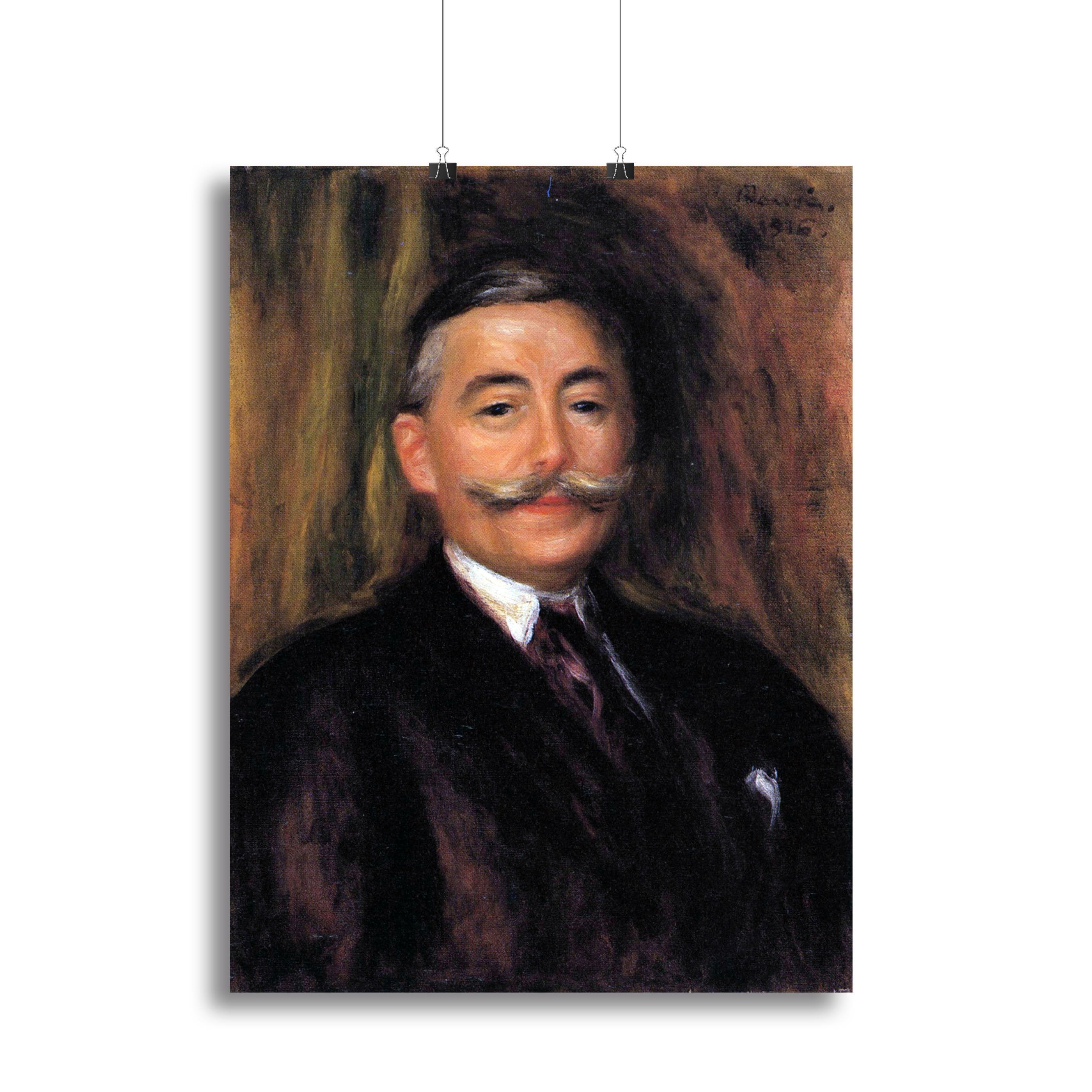 Portrait of Maurice Gangnat by Renoir Canvas Print or Poster