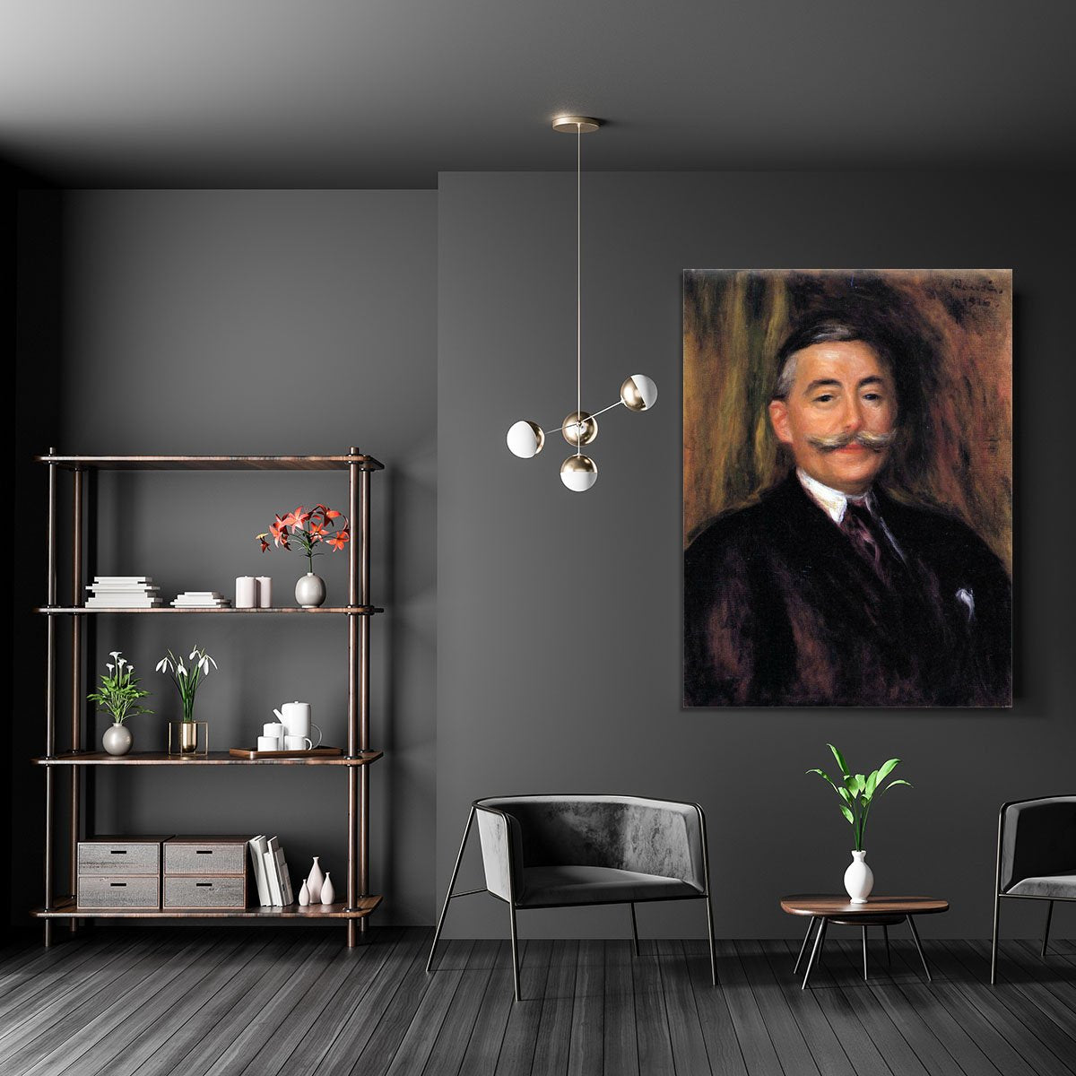Portrait of Maurice Gangnat by Renoir Canvas Print or Poster