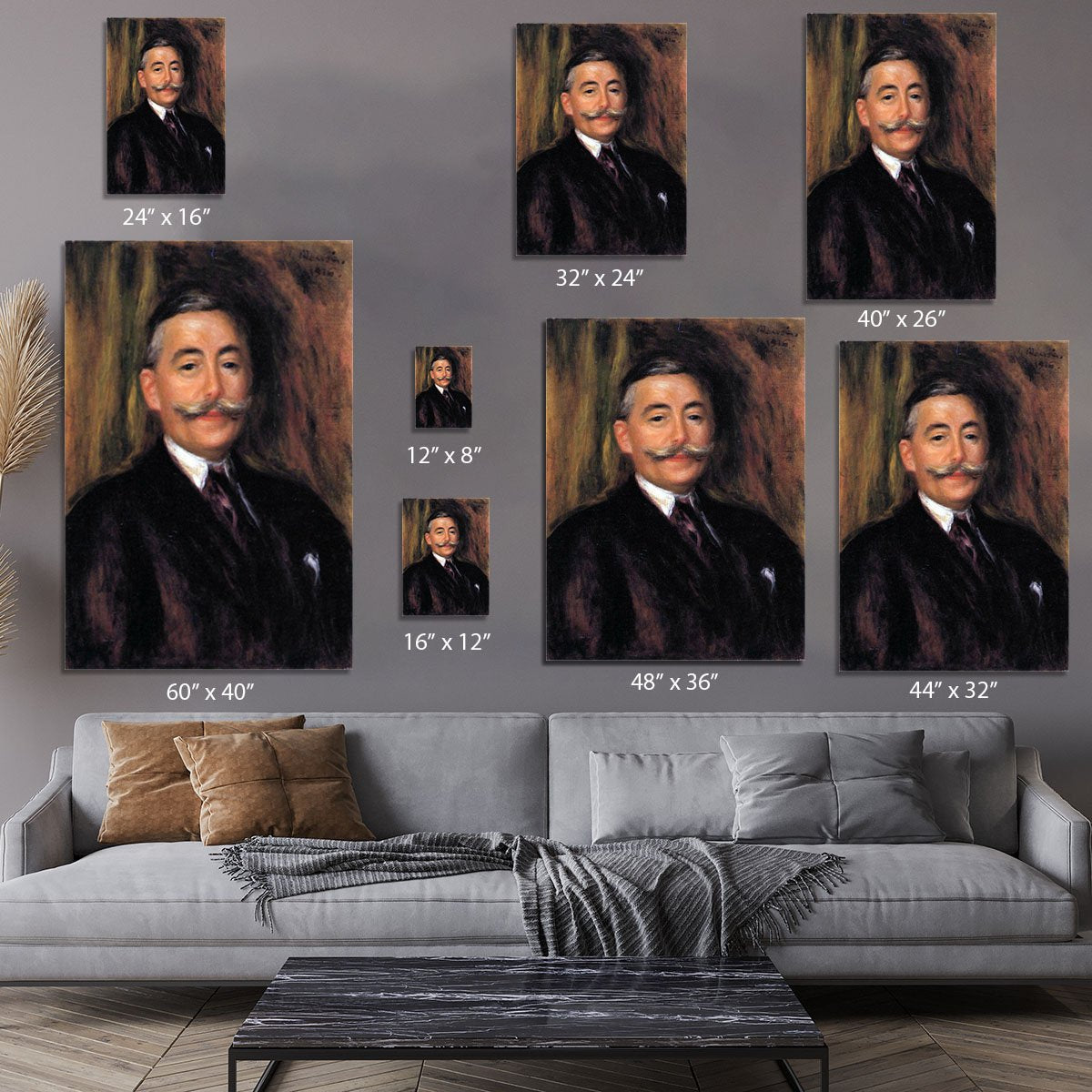 Portrait of Maurice Gangnat by Renoir Canvas Print or Poster