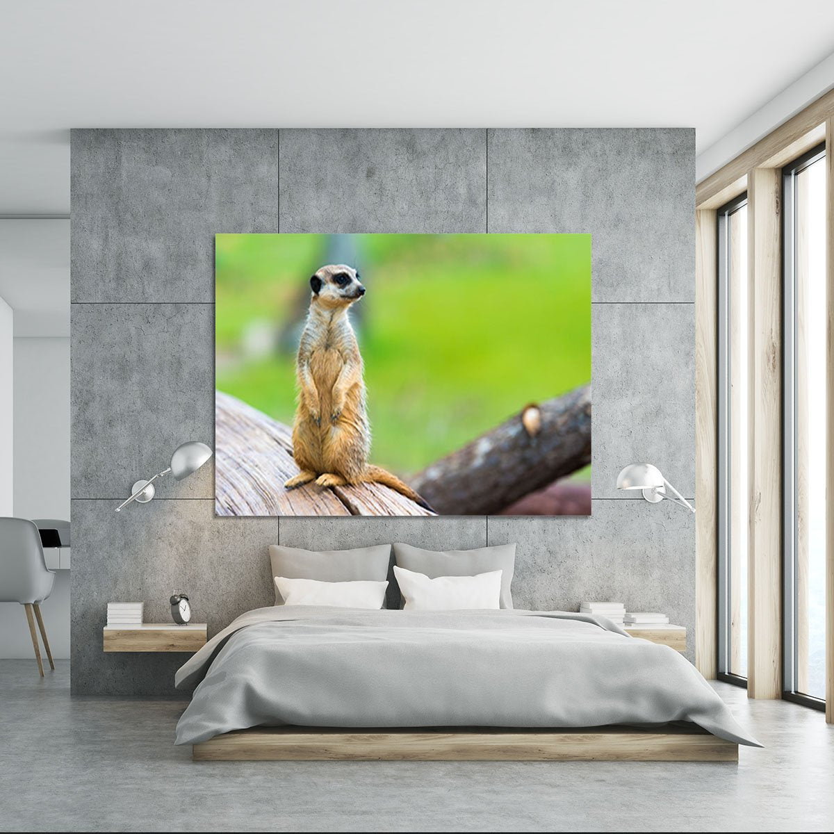 Portrait of Meerkat Canvas Print or Poster