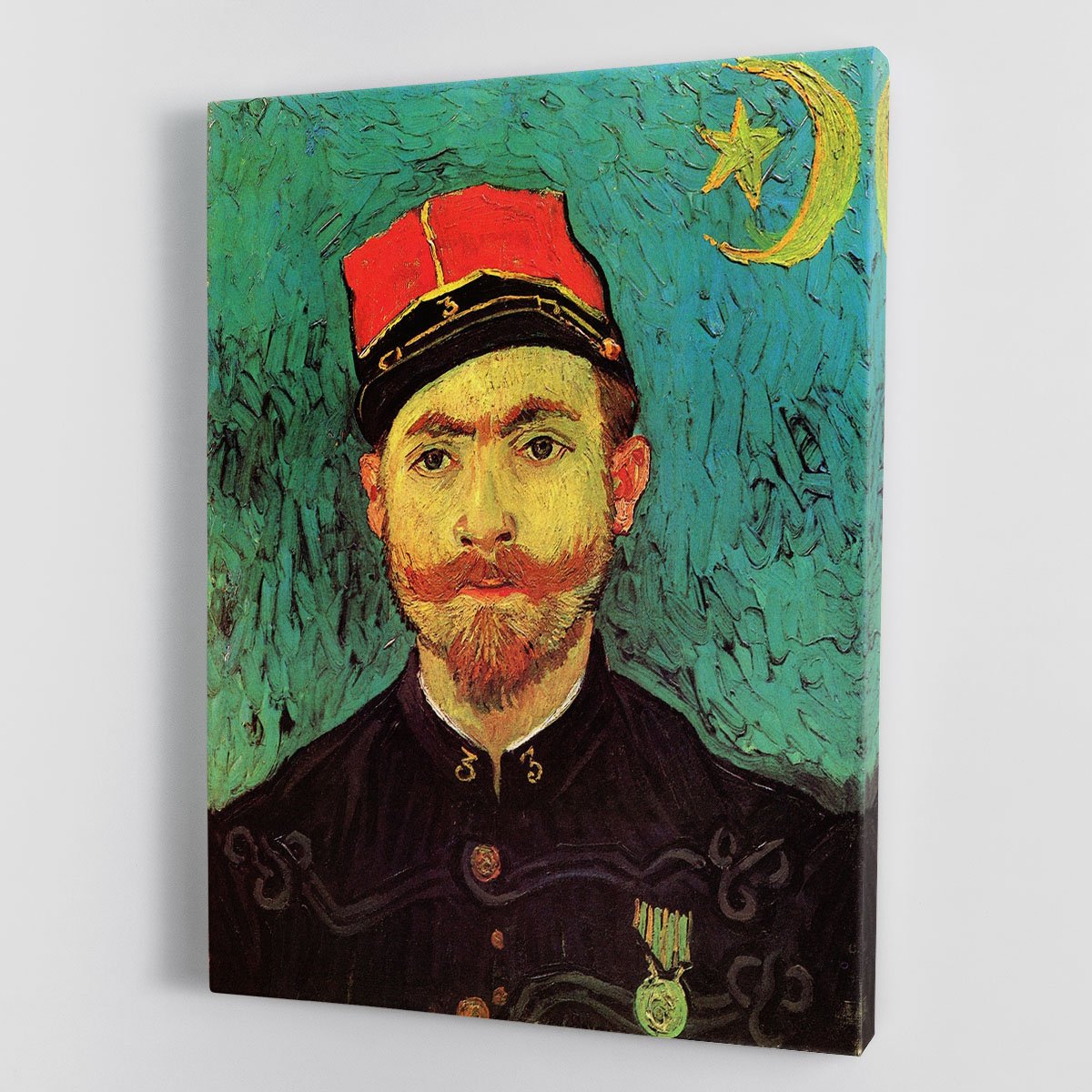 Portrait of Milliet Second Lieutenant of the Zouaves by Van Gogh Canvas Print or Poster