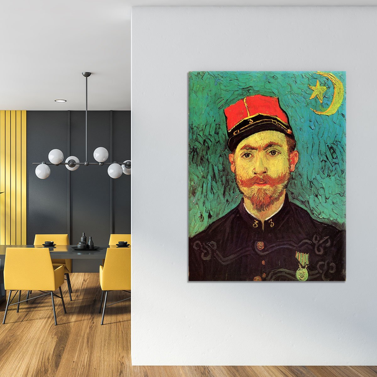 Portrait of Milliet Second Lieutenant of the Zouaves by Van Gogh Canvas Print or Poster