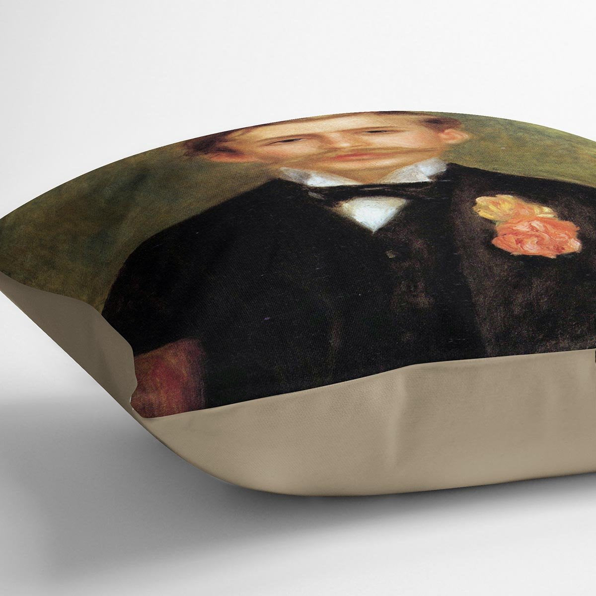Portrait of Monsier Germaine by Renoir Throw Pillow