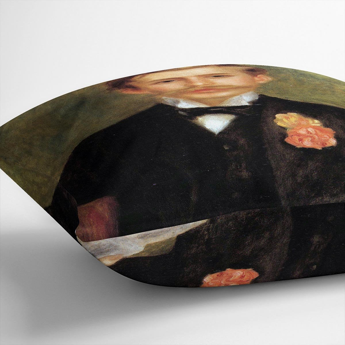 Portrait of Monsier Germaine by Renoir Throw Pillow