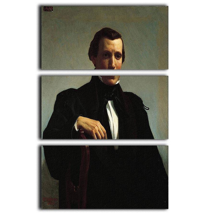 Portrait of Monsieur M By Bouguereau 3 Split Panel Canvas Print - Canvas Art Rocks - 1