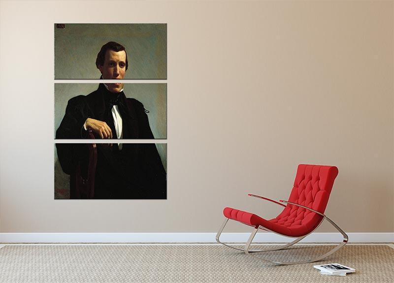 Portrait of Monsieur M By Bouguereau 3 Split Panel Canvas Print - Canvas Art Rocks - 2