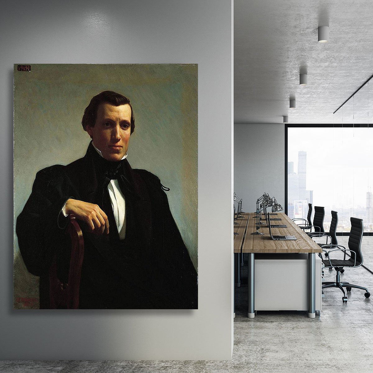 Portrait of Monsieur M By Bouguereau Canvas Print or Poster