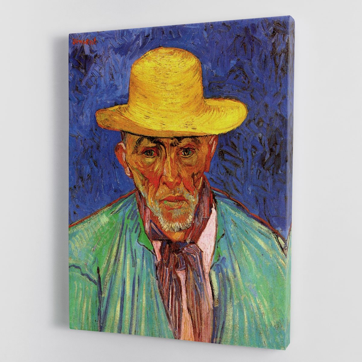 Portrait of Patience Escalier Shepherd in Provence by Van Gogh Canvas Print or Poster