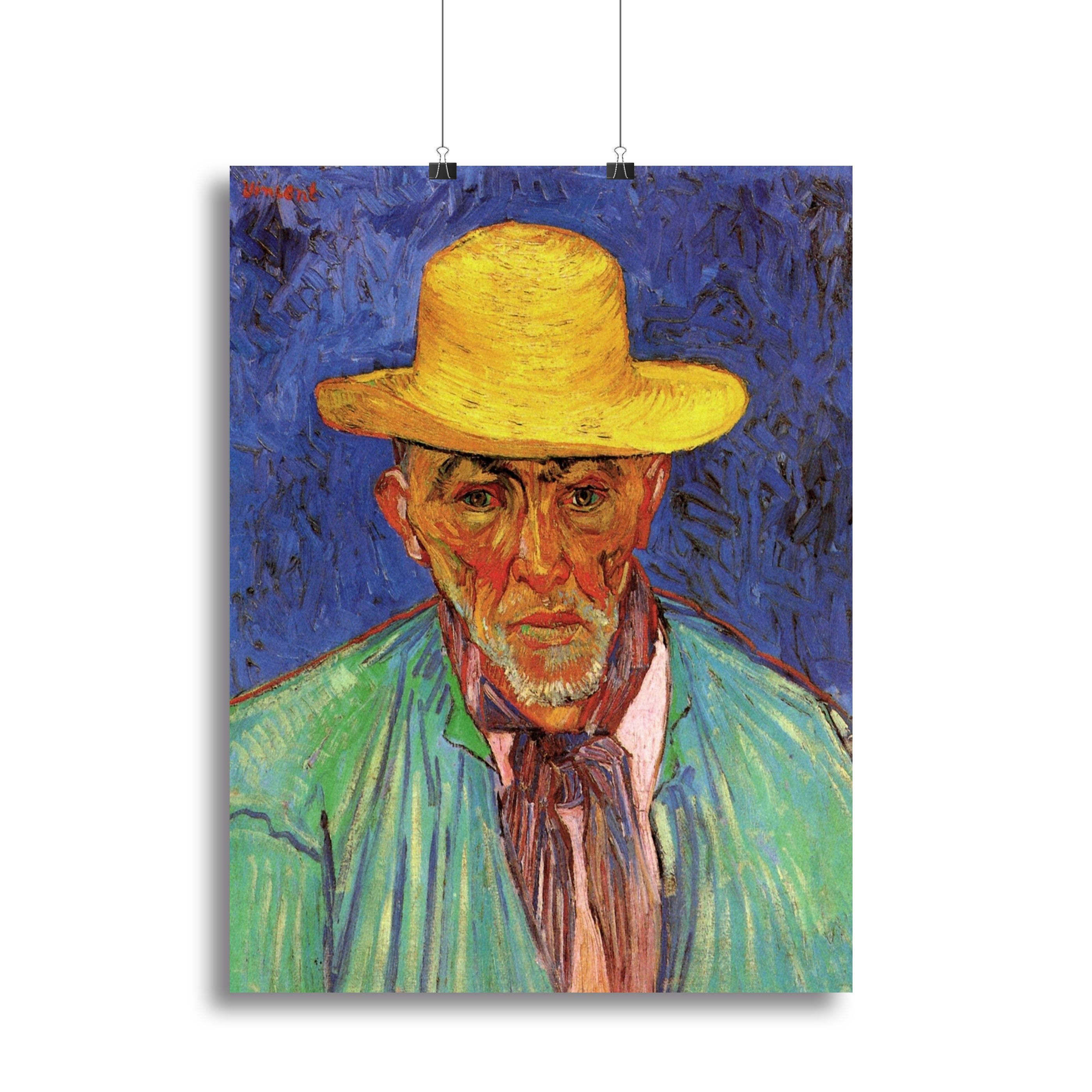 Portrait of Patience Escalier Shepherd in Provence by Van Gogh Canvas Print or Poster