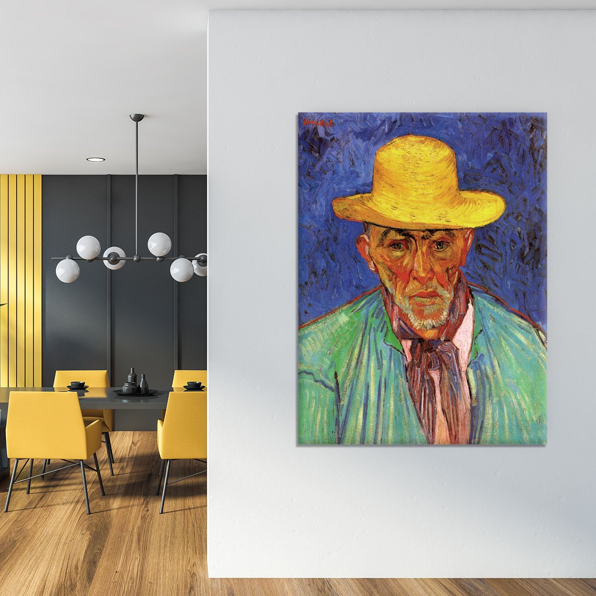 Portrait of Patience Escalier Shepherd in Provence by Van Gogh Canvas Print or Poster