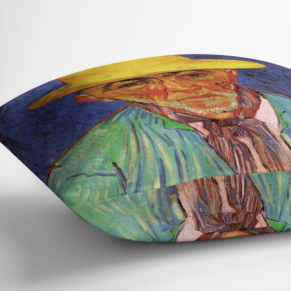 Portrait of Patience Escalier Shepherd in Provence by Van Gogh Throw Pillow