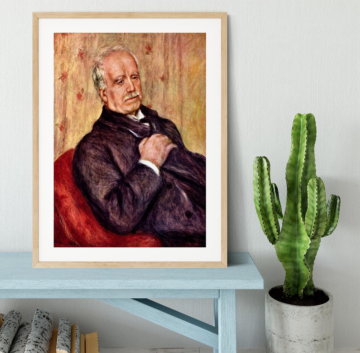 Portrait of Paul Durand Ruel by Renoir Framed Print - Canvas Art Rocks - 3