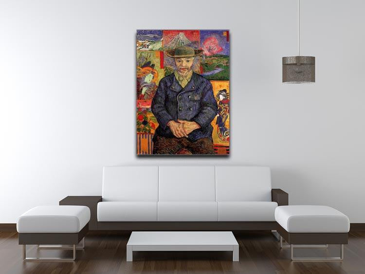 Portrait of Pere Tanguy by Van Gogh Canvas Print & Poster - Canvas Art Rocks - 4