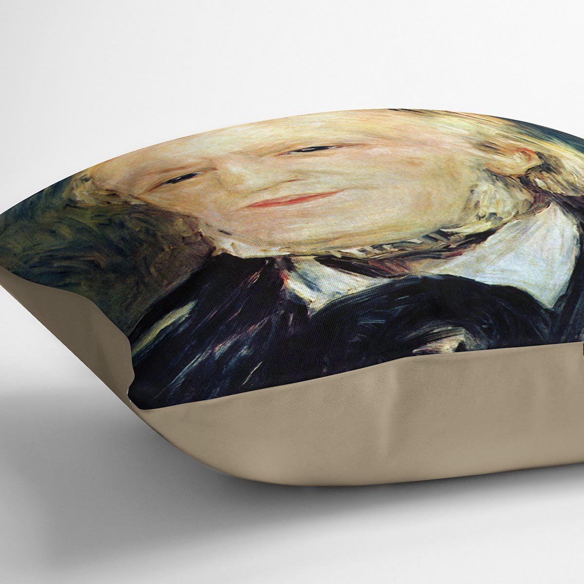 Portrait of Richard Wagner by Renoir Throw Pillow