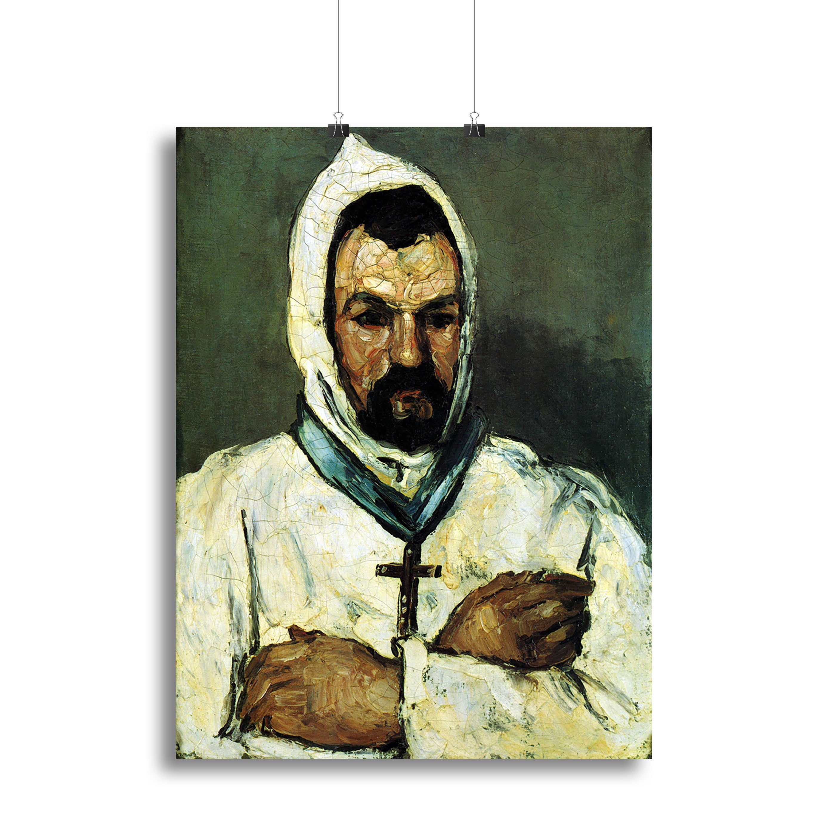 Portrait of Uncle Dominique as a monk by Cezanne Canvas Print or Poster - Canvas Art Rocks - 2