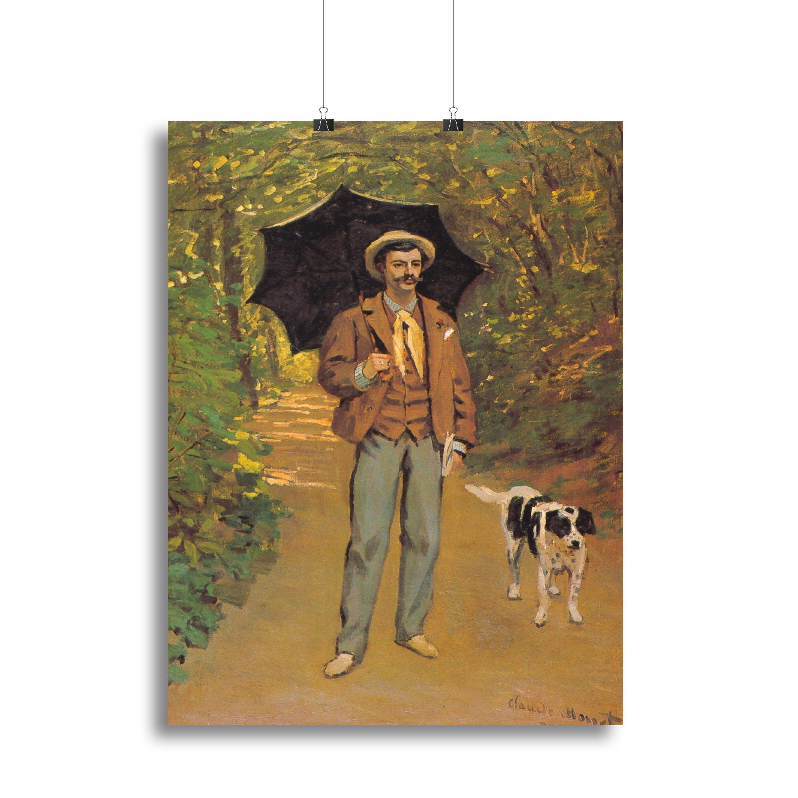 Portrait of Victor Jacquemont by Monet Canvas Print or Poster