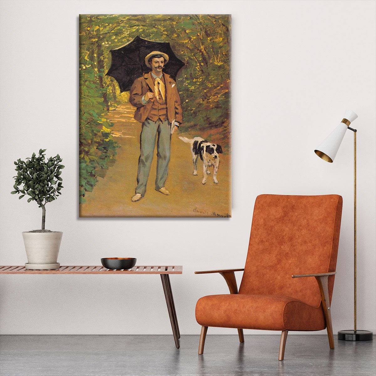 Portrait of Victor Jacquemont by Monet Canvas Print or Poster