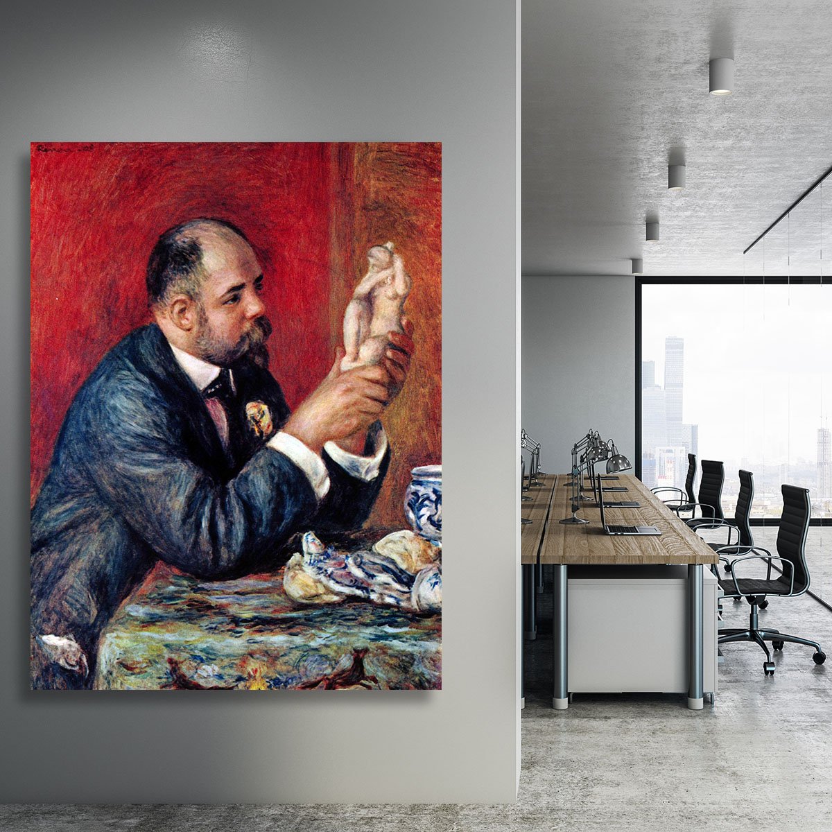 Portrait of Vollard by Renoir Canvas Print or Poster