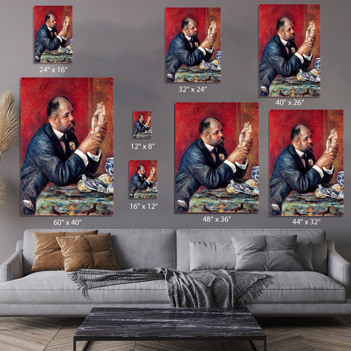 Portrait of Vollard by Renoir Canvas Print or Poster