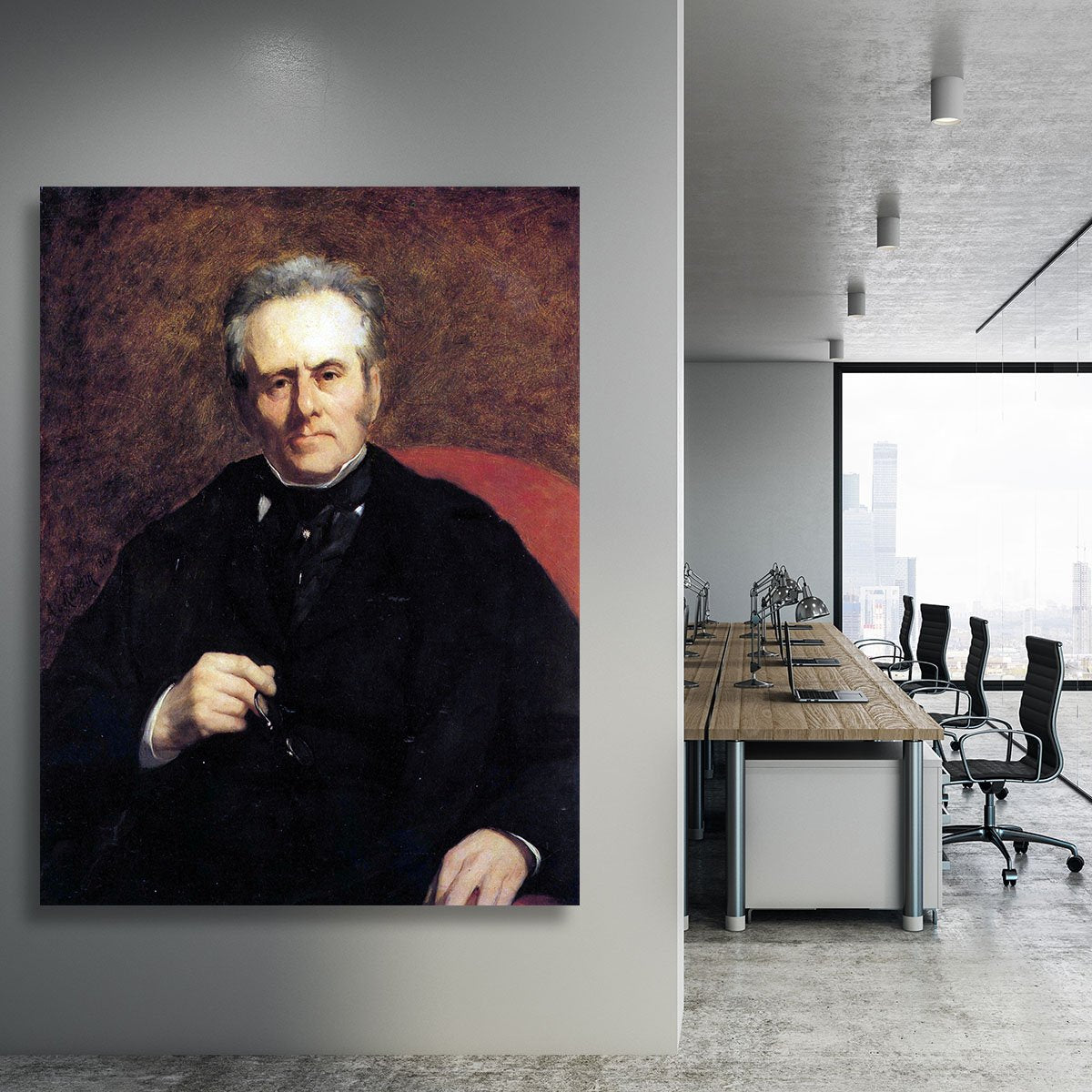 Portrait of William Sisley by Renoir Canvas Print or Poster
