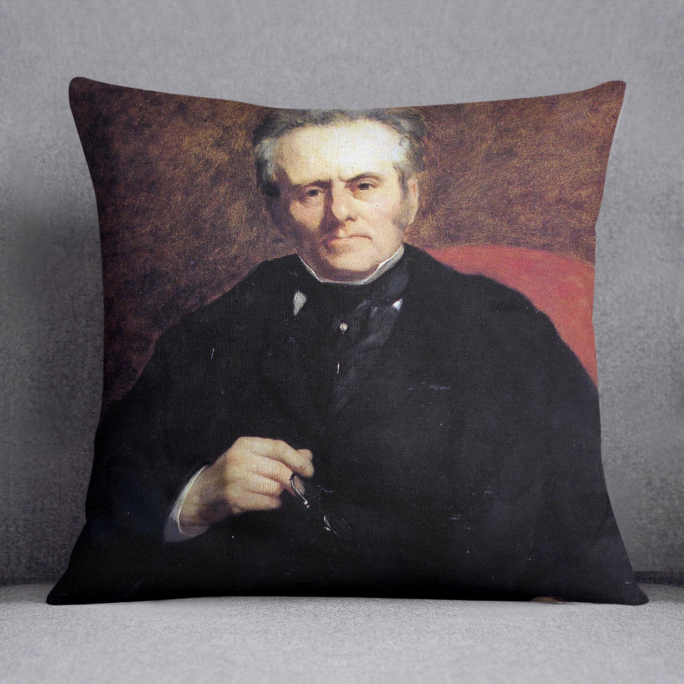 Portrait of William Sisley by Renoir Throw Pillow
