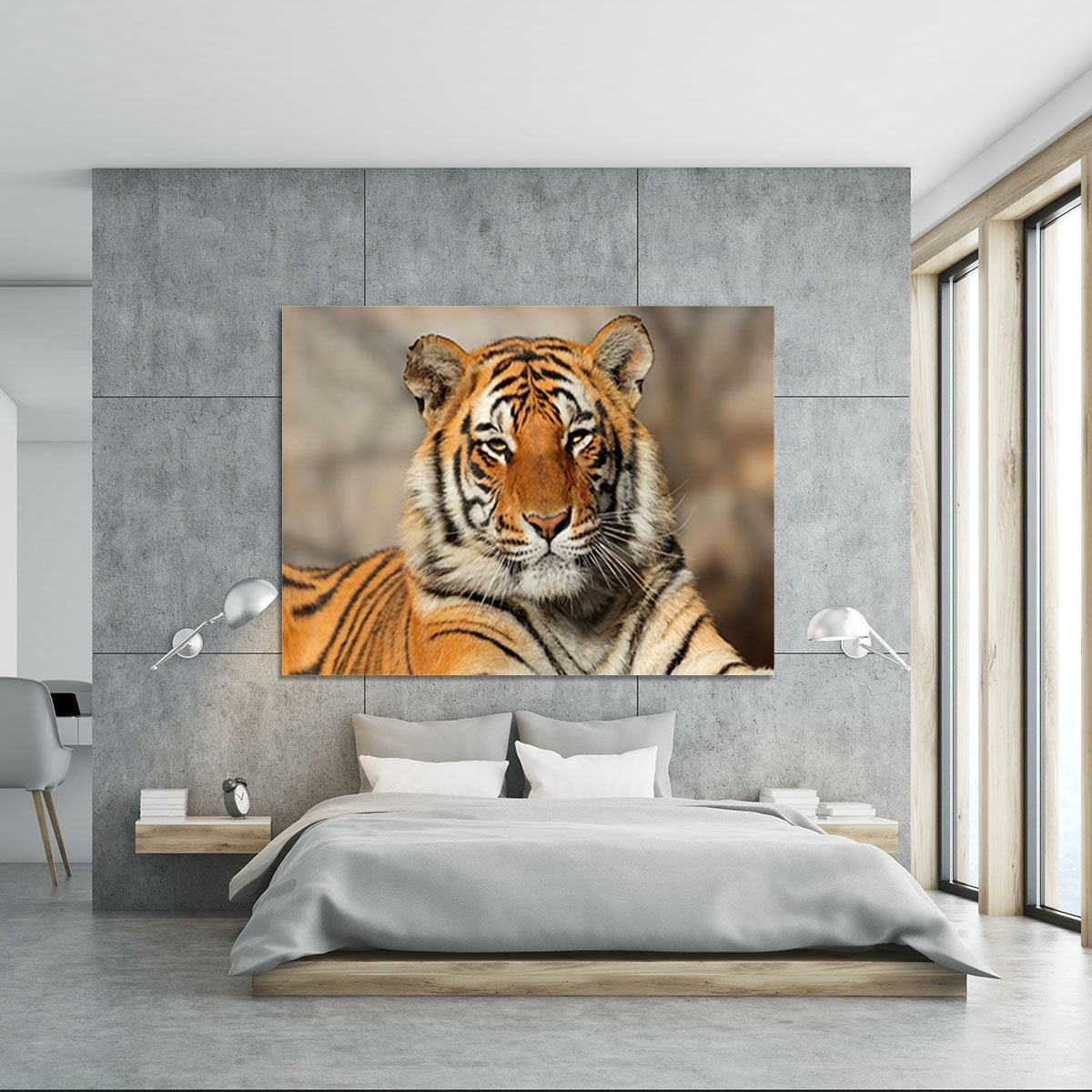 Portrait of a Bengal tiger Canvas Print or Poster