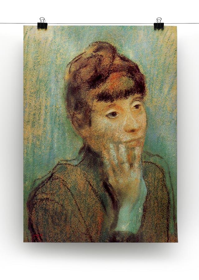 Portrait of a Lady by Degas Canvas Print or Poster - Canvas Art Rocks - 2