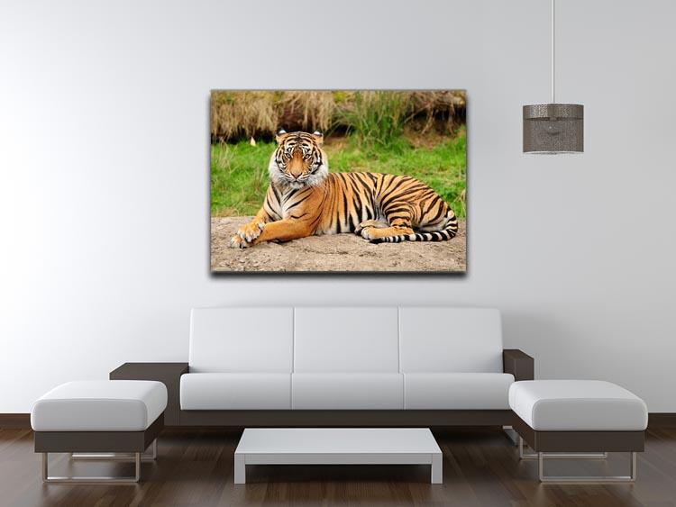 Portrait of a Royal Bengal tiger alert Canvas Print or Poster - Canvas Art Rocks - 4