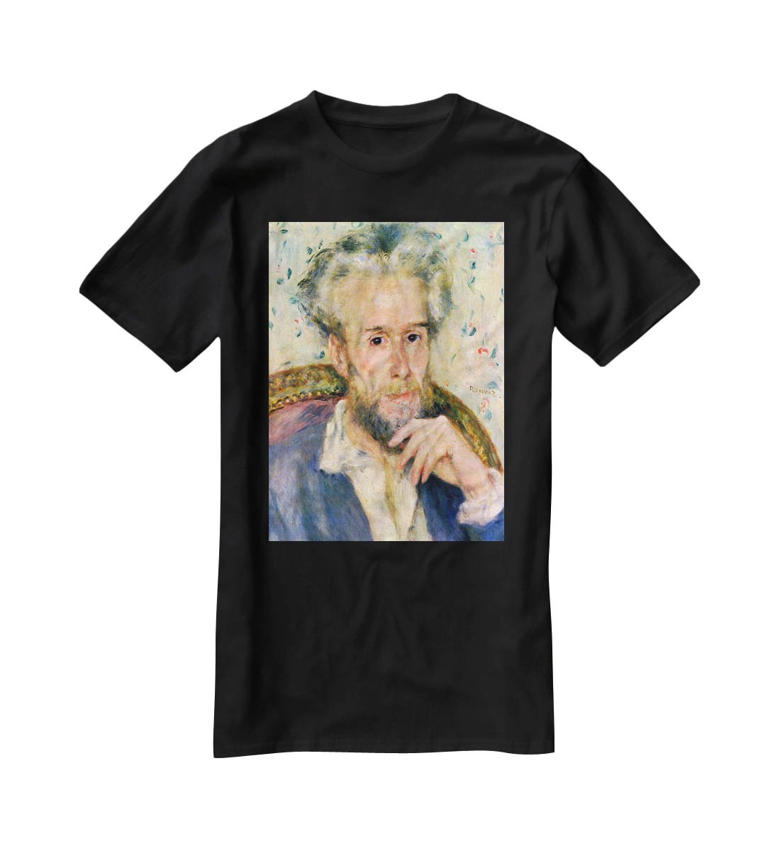 Portrait of a man by Renoir T-Shirt - Canvas Art Rocks - 1