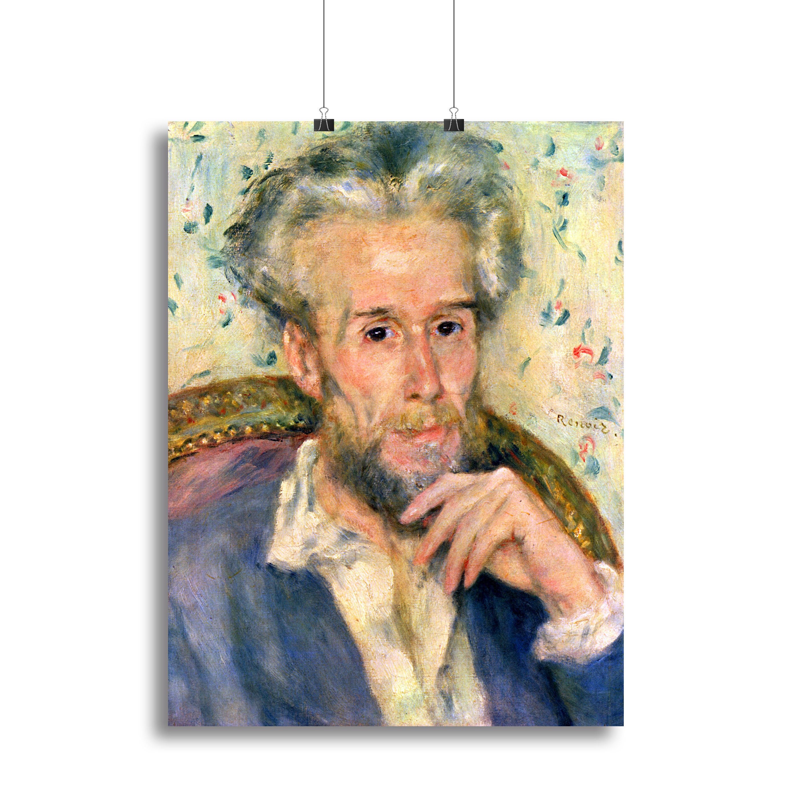 Portrait of a man by Renoir Canvas Print or Poster