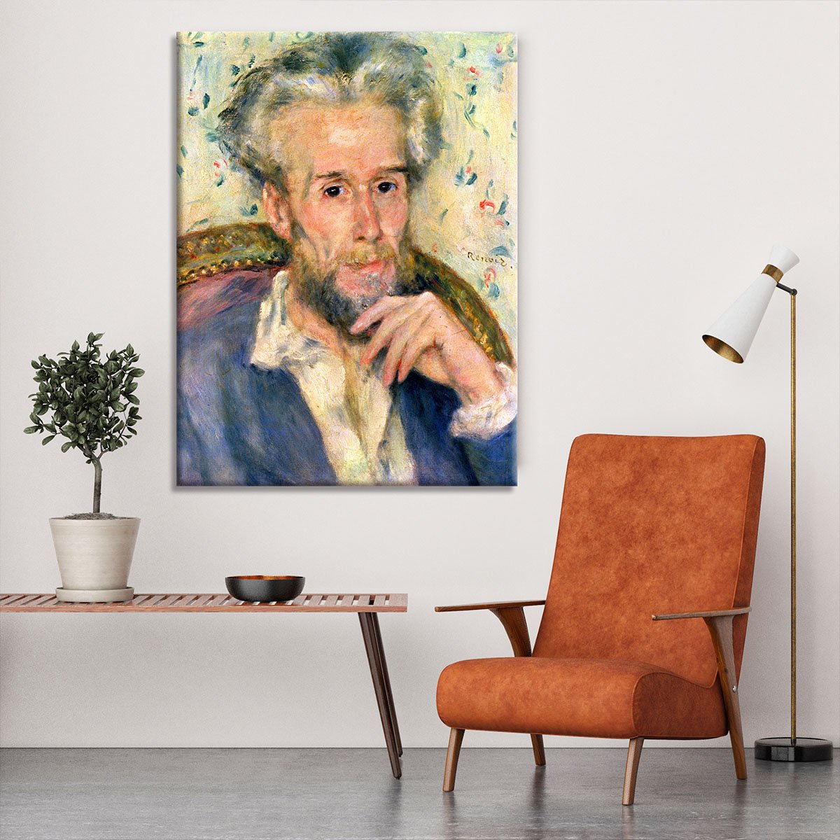 Portrait of a man by Renoir Canvas Print or Poster