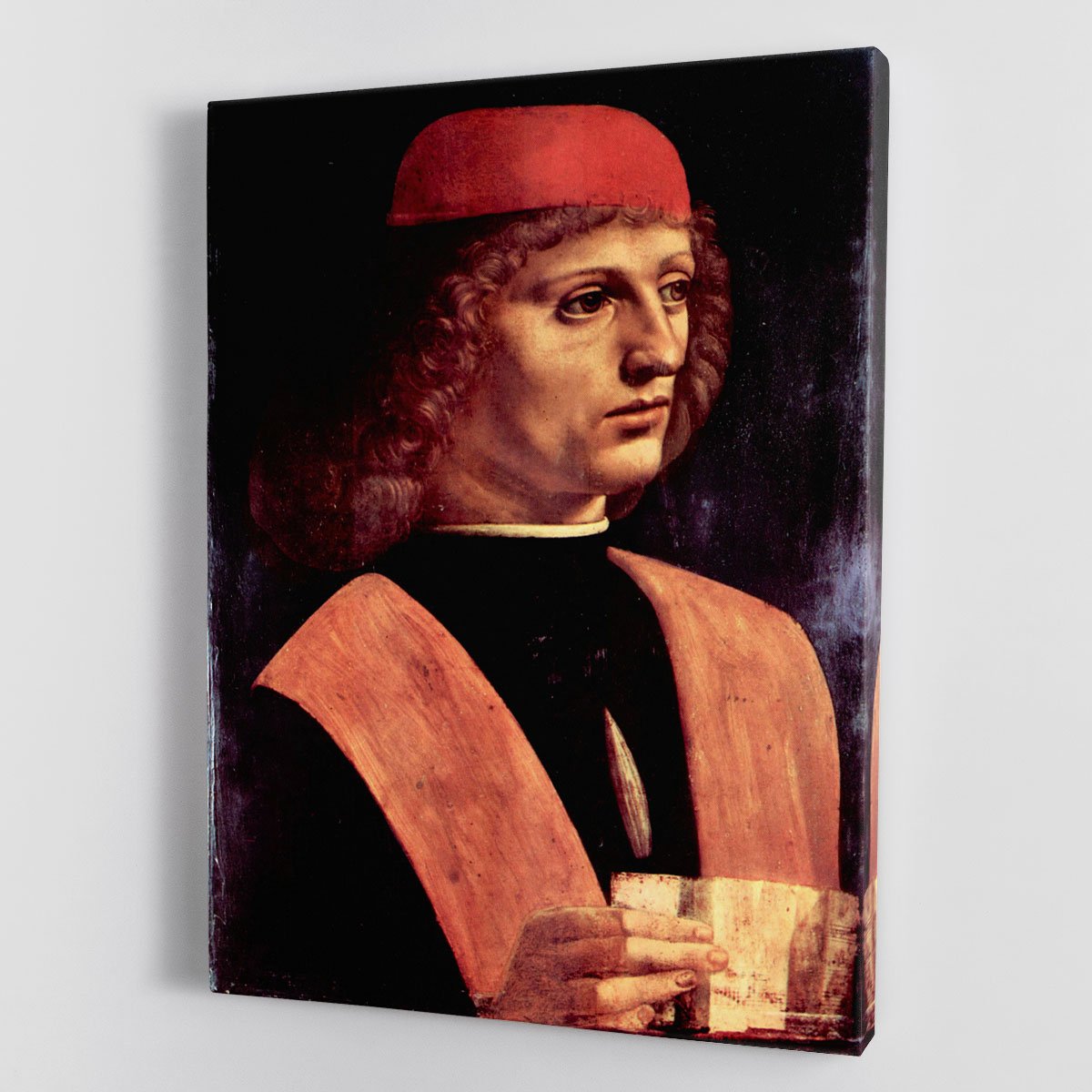 Portrait of a musician by Da Vinci Canvas Print or Poster