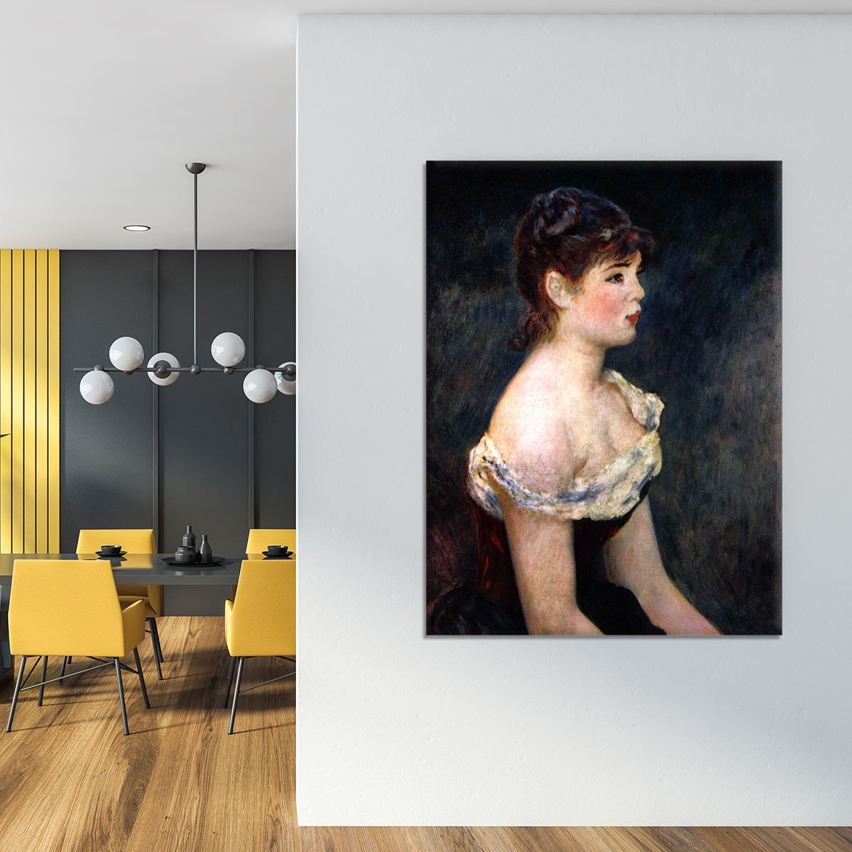 Portrait of a young girl by Renoir Canvas Print or Poster